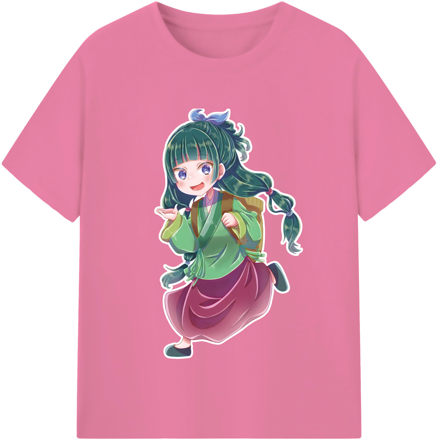 （画像用） 薬屋のひとりごと The Apothecary Diaries 綿100％半袖Tシャツ（フロントプリント）